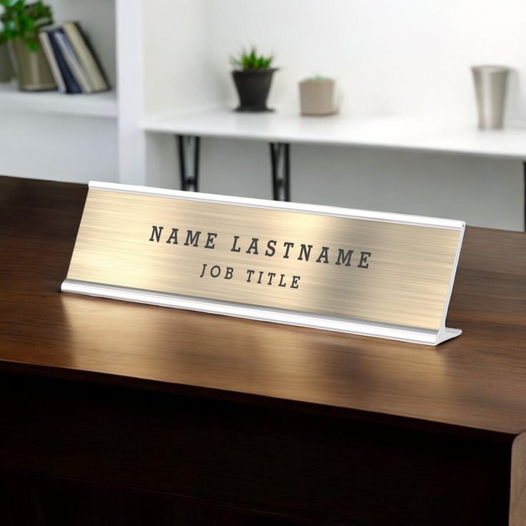 Desk Name Plates