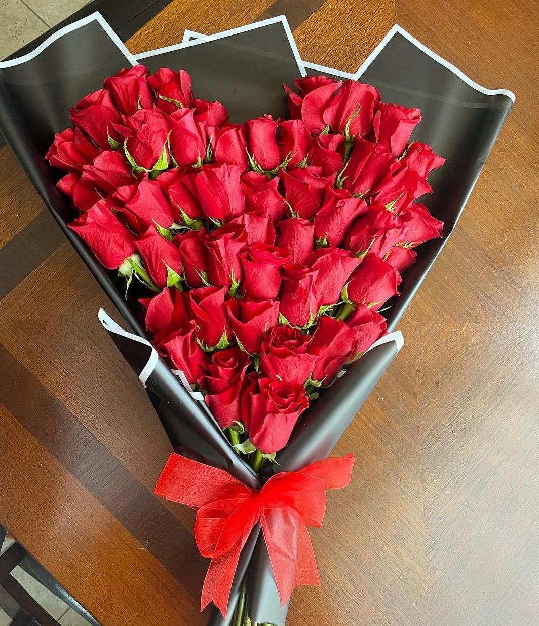 Heart Shaped Flower Bouquet